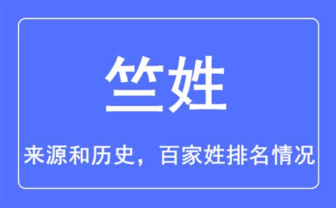 竺姓台灣|百家姓·竺